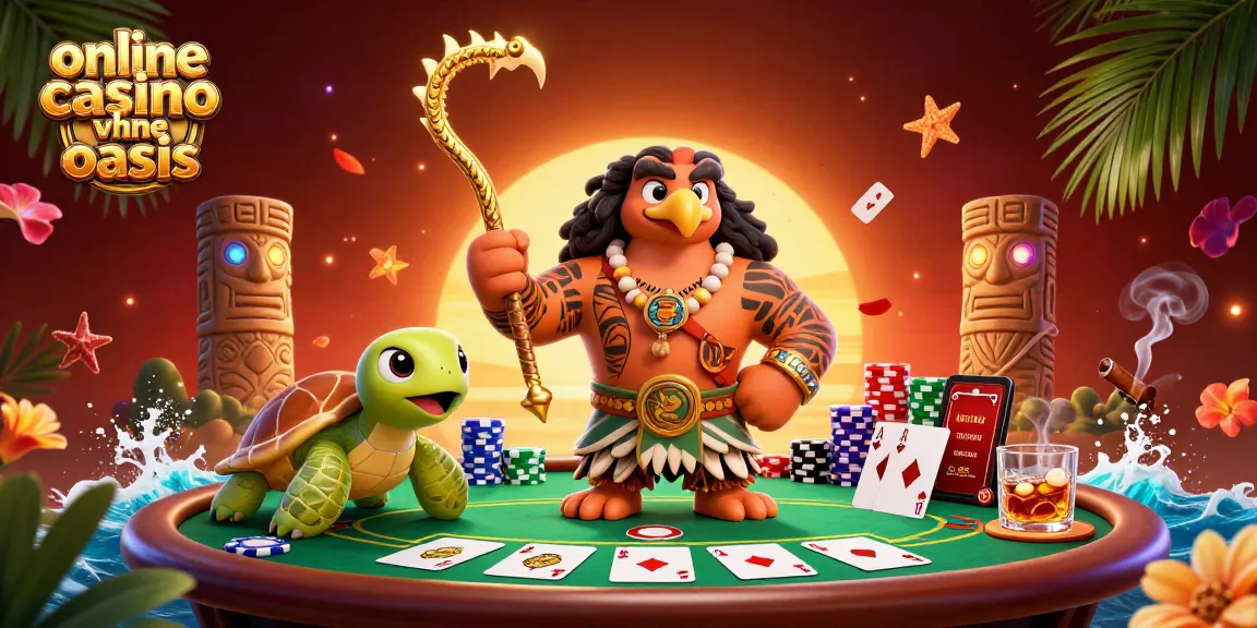 Experience excitement at an online casino ohne oasis with vibrant characters and dynamic poker action.