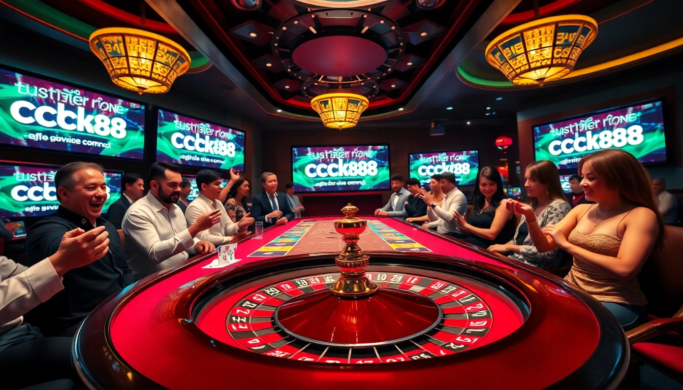 Experience the thrills of gambling at https://lucky88.bike/ with luxurious gaming tables and vibrant casino elements.